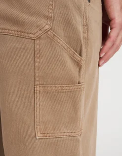 Carpenter Cargo Baggy Fit Pants in Brown