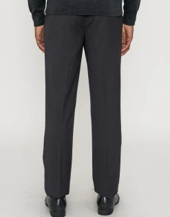Charcoal Check Slim Fit Suit Trousers in Charcoal