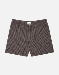 Check Boxers in Chocolate