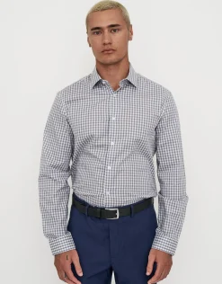 Check Dress Shirt in Black