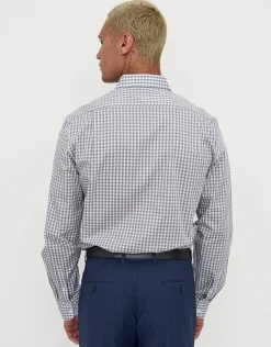 Check Dress Shirt in Black