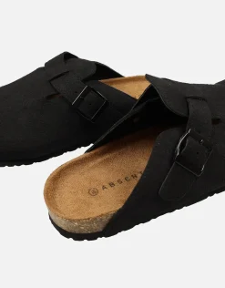 Closed Toe Sandals in Black