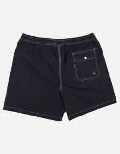 Contrast Stitch Swim Shorts in Khaki