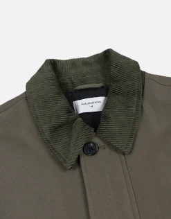 Cord Collar Field Jacket in Khaki