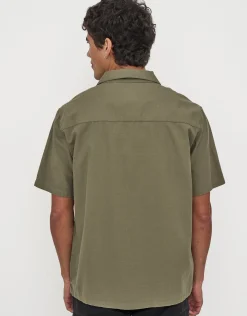 Cromwell Short Sleeve Shirt in Khaki