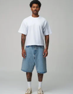 Cropped Relaxed Fit T Shirt in White