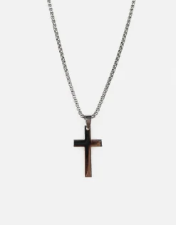 Cross Pendant Chain in Gold