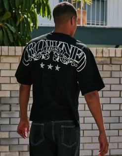 Crowned Legacy Box Fit T Shirt in Black