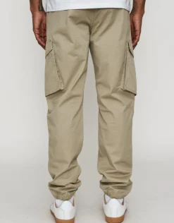 Cuffed Cargo Joggers in Khaki