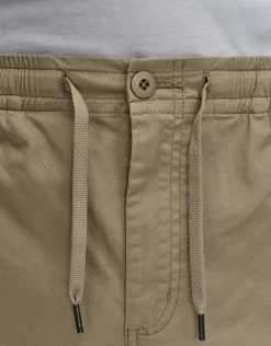 Cuffed Cargo Joggers in Stone