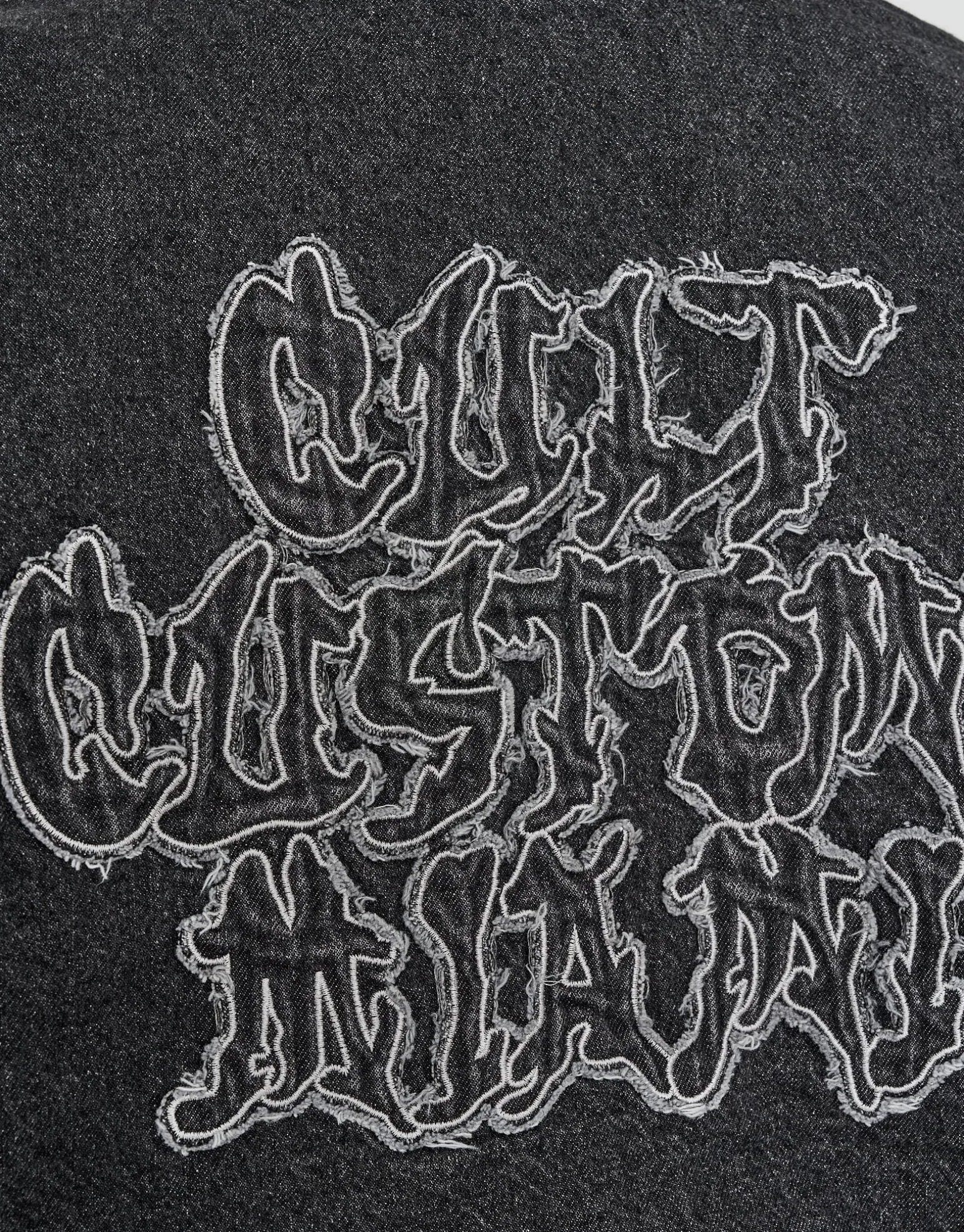 Cult Customs Oversized Hooded Jacket in Washed Black