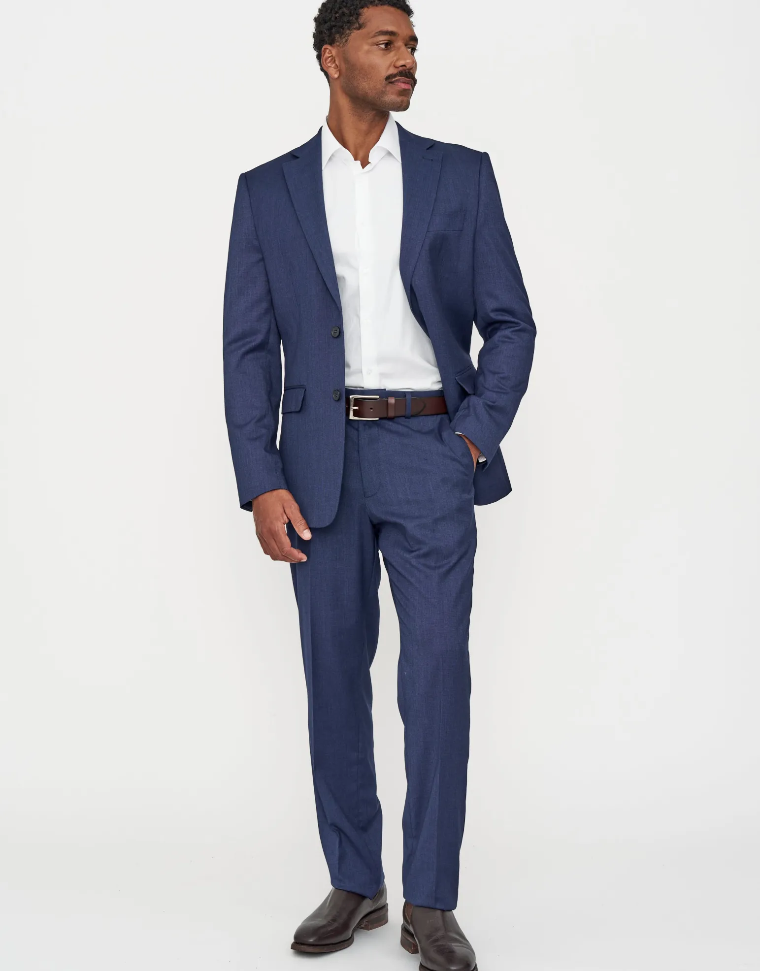Dalston Slim Fit Suit Jacket in Navy