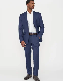 Dalston Slim Fit Suit Trousers in Navy