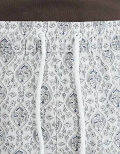 Damask Swim Shorts in Bone