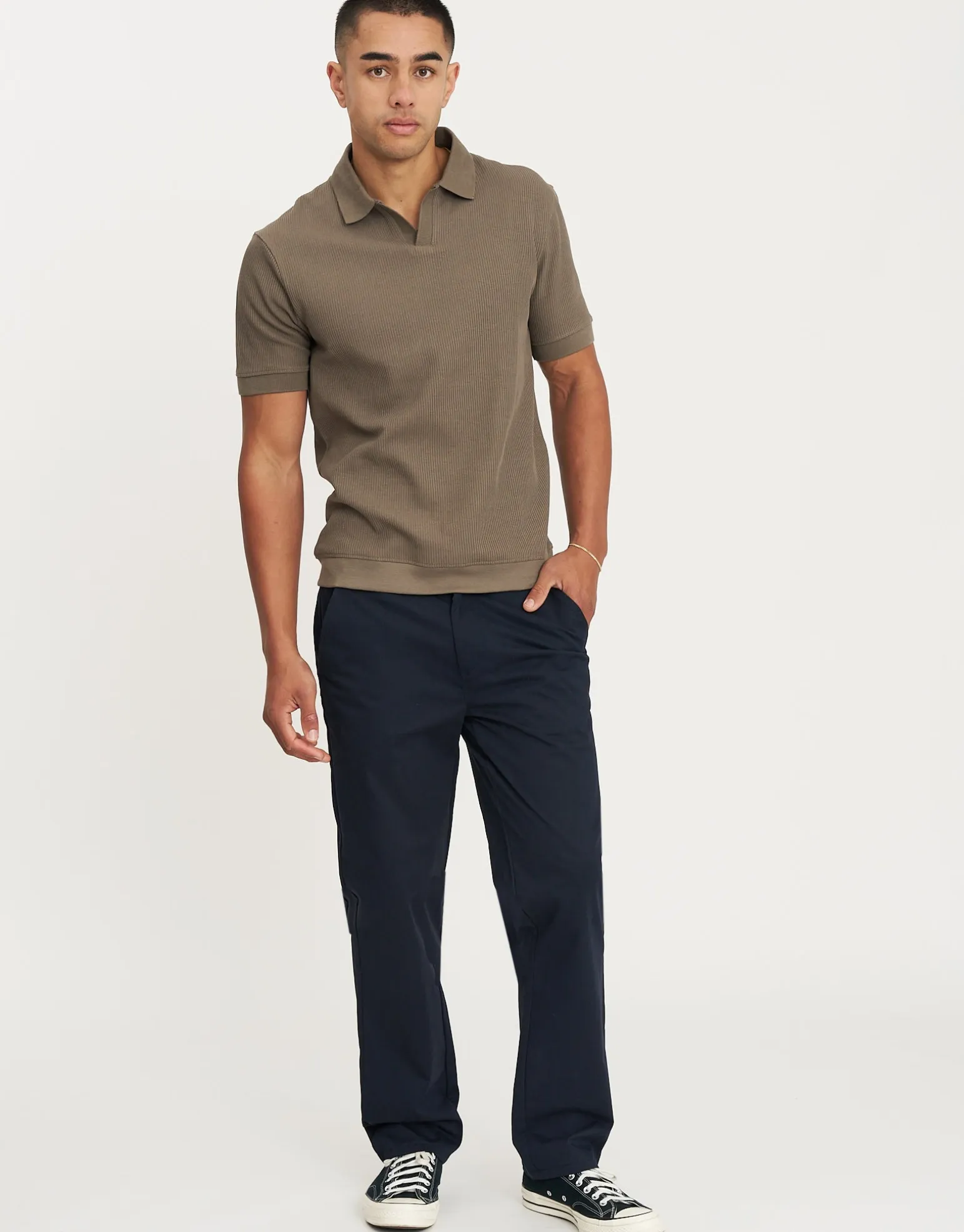 Delta Standard Fit Chinos in Black