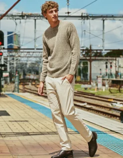 Delta Standard Fit Chinos in Burgundy