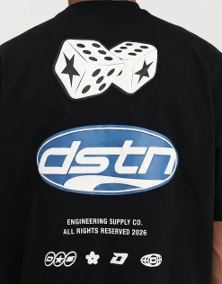 Dice Box Tee in Pink Glow
