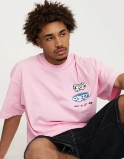 Dice Box Tee in Pink Glow