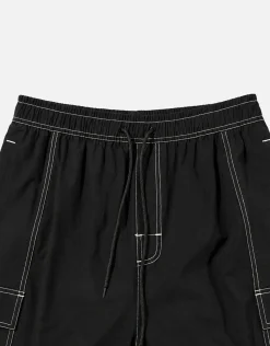 Distortion Cargo Swim Shorts in Obsidian Blue