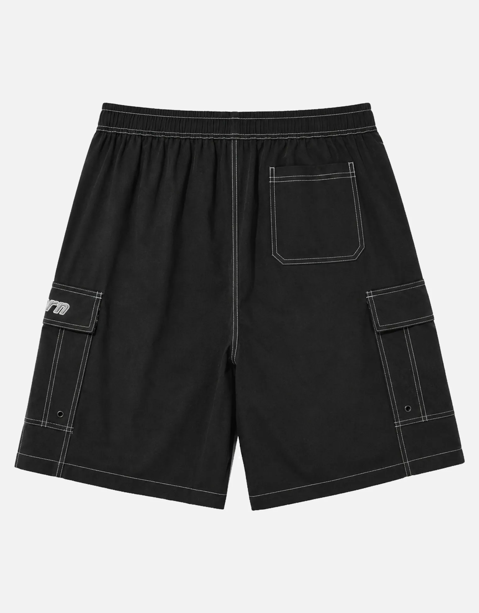 Distortion Cargo Swim Shorts in Obsidian Blue