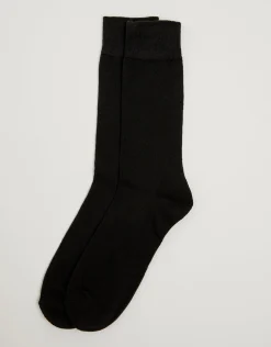 Ditsy Dress Socks in Black