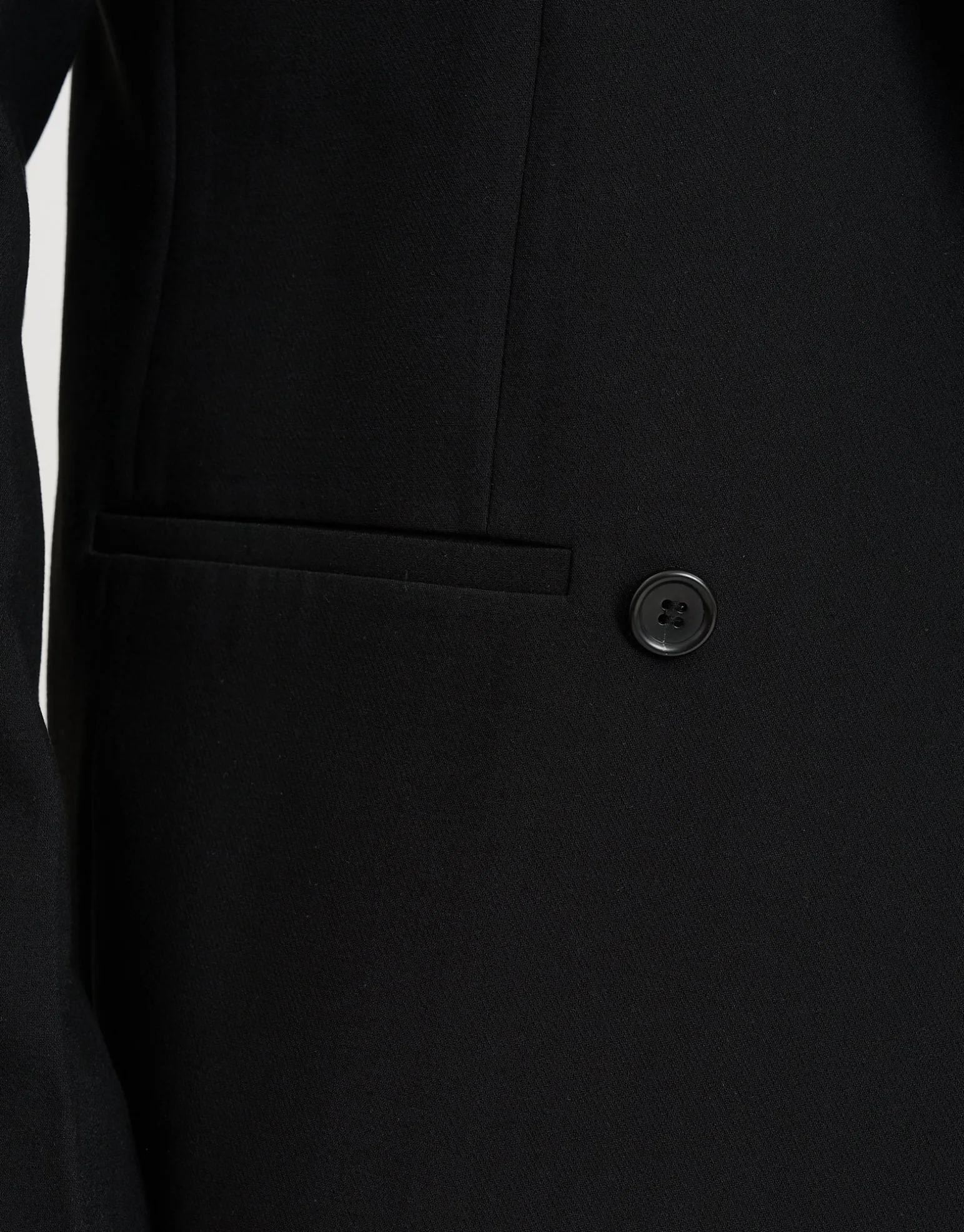 Double Breasted Relaxed Suit Jacket in Black