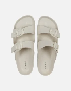 Double Strap Sandals in Bone