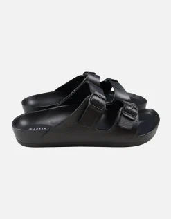 Double Strap Sandals in Bone