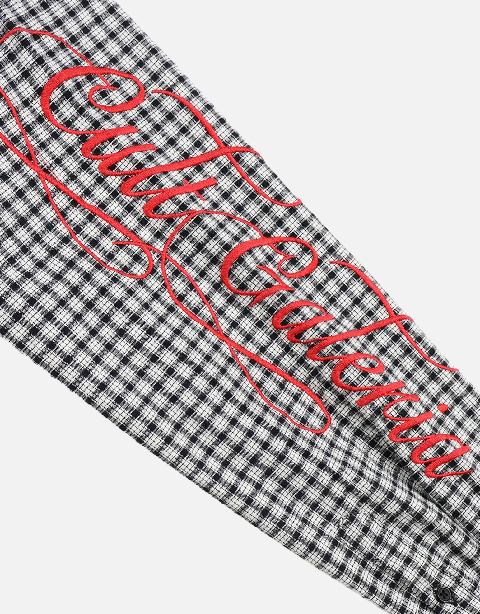 Dragon Check Long Sleeve Shirt in Black Check