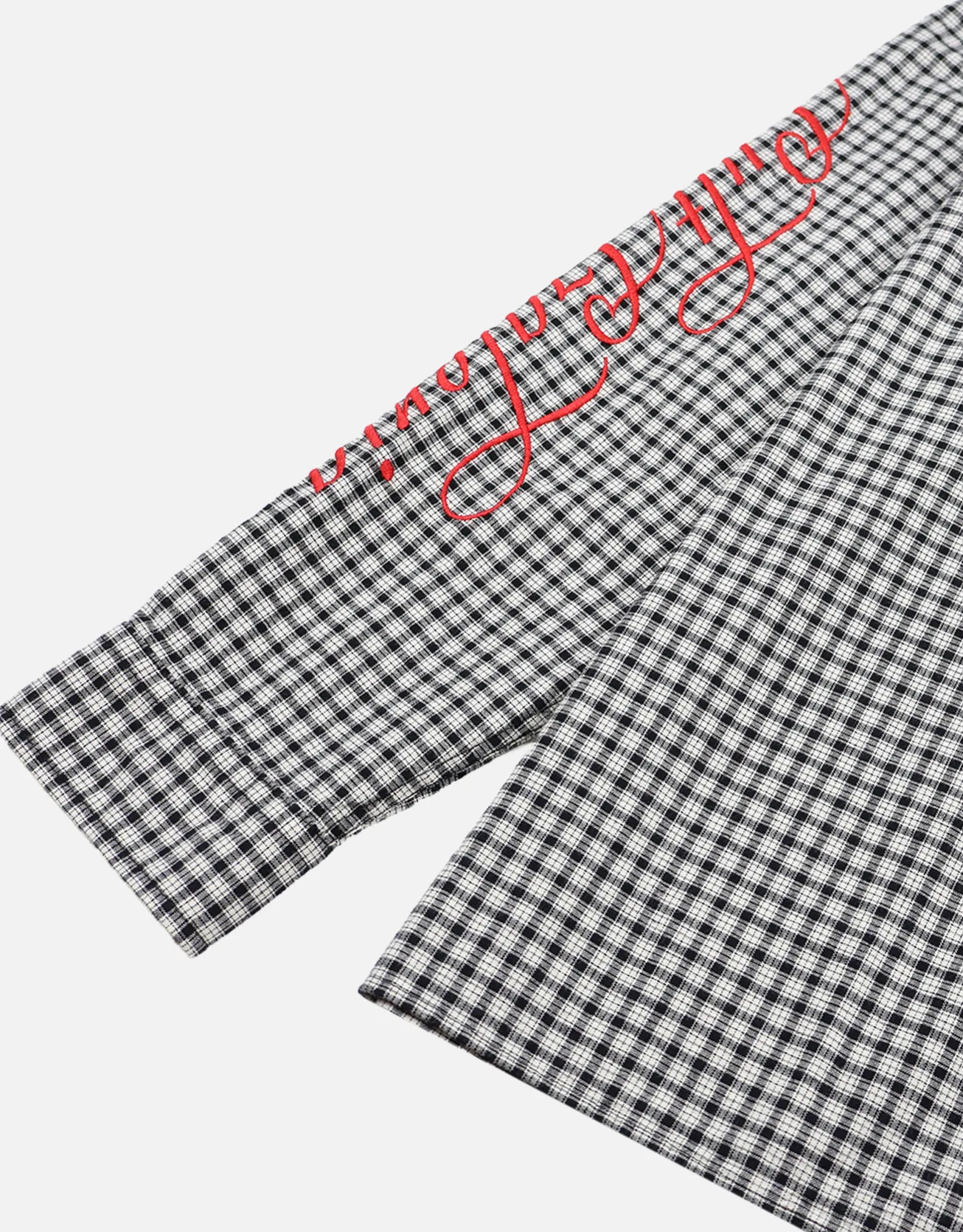 Dragon Check Long Sleeve Shirt in Black Check