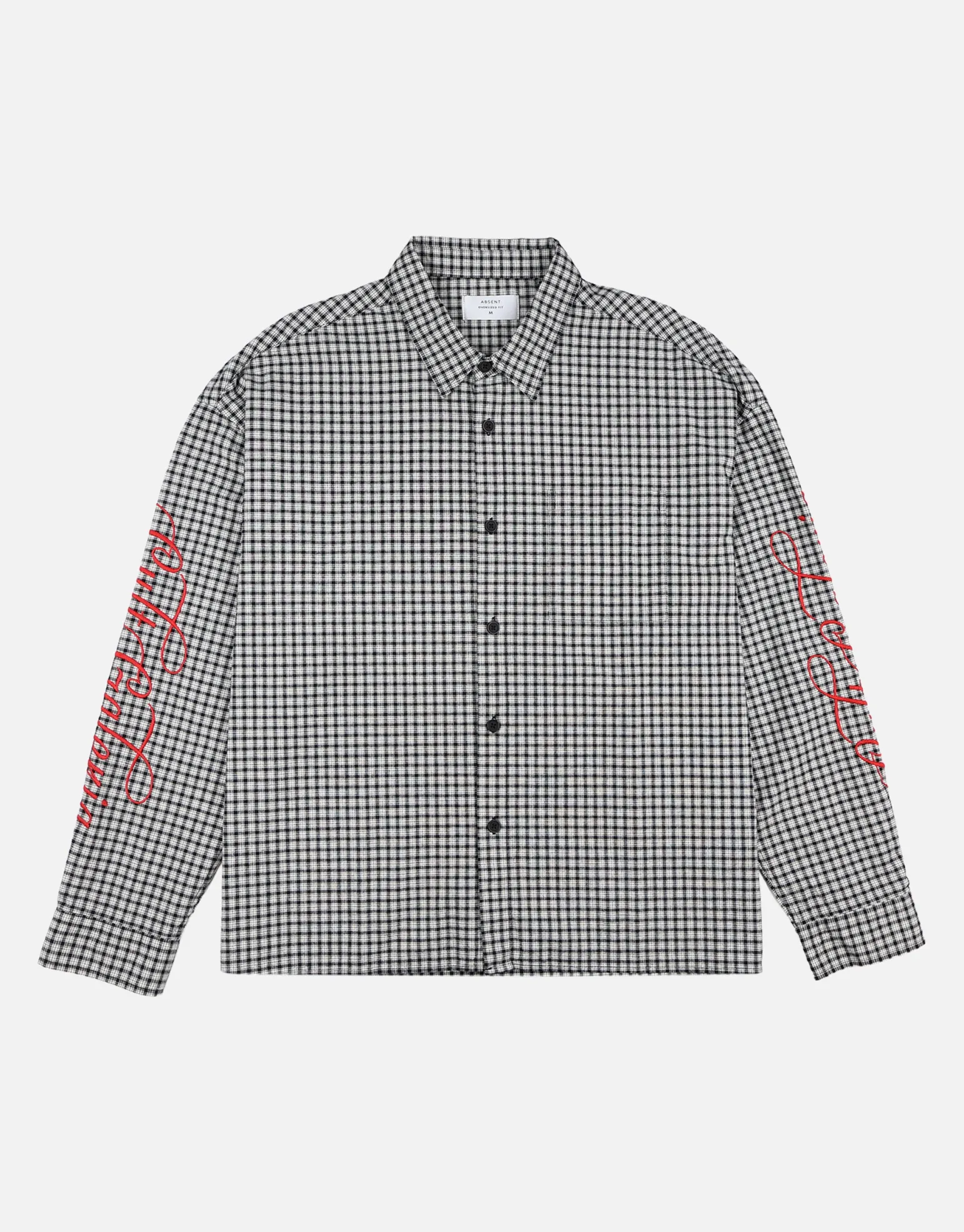 Dragon Check Long Sleeve Shirt in Black Check