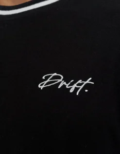 Drift Contrast Relaxed Fit T Shirt in Black