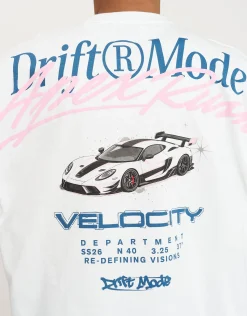 Drift Mode Box Tee in Blanc