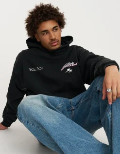 Drift Mode Hoodie in Washed Black