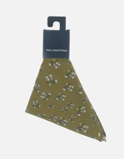 Dusk Floral Pocket Square in Sepia