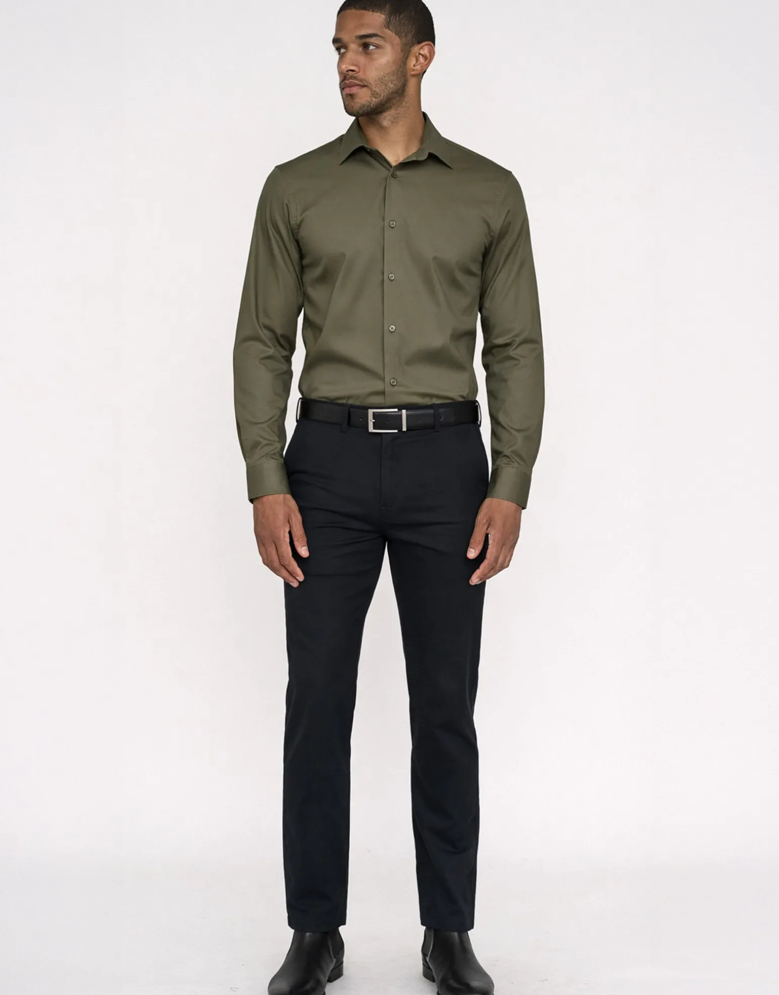 Easy Care Dress Shirt in Khaki