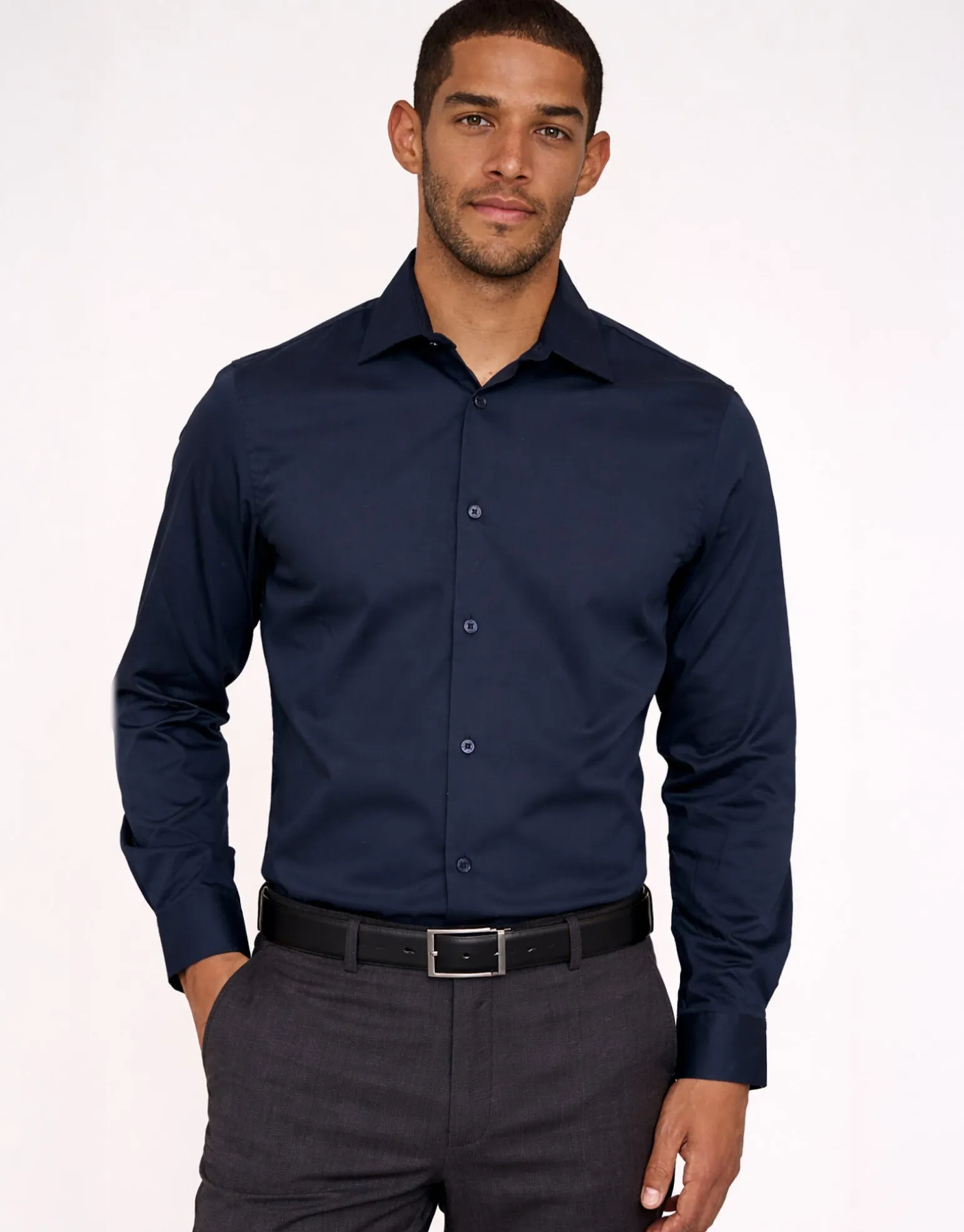 Easy Care Dress Shirt in Light Blue