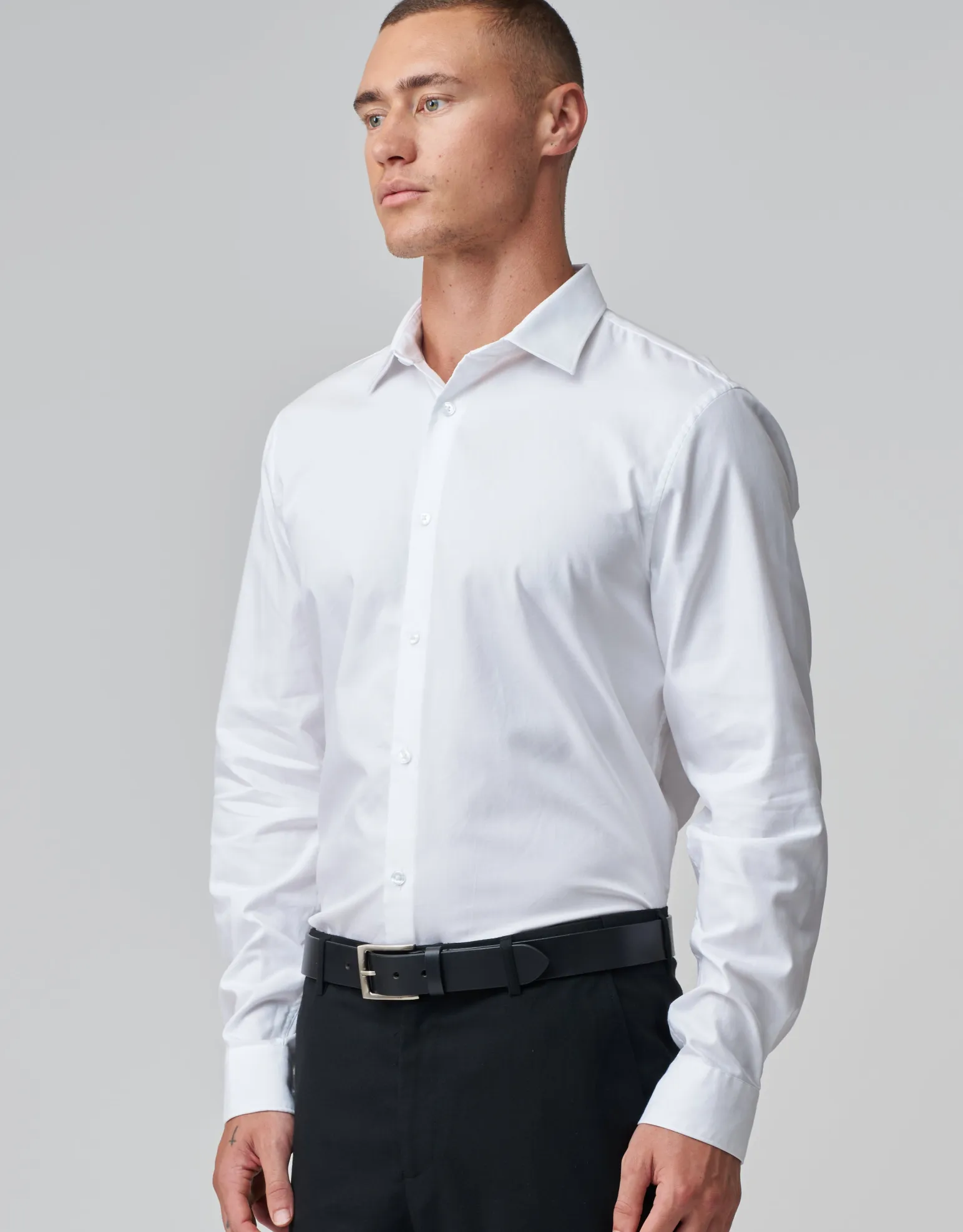 Easy Care Dress Shirt in Light Blue