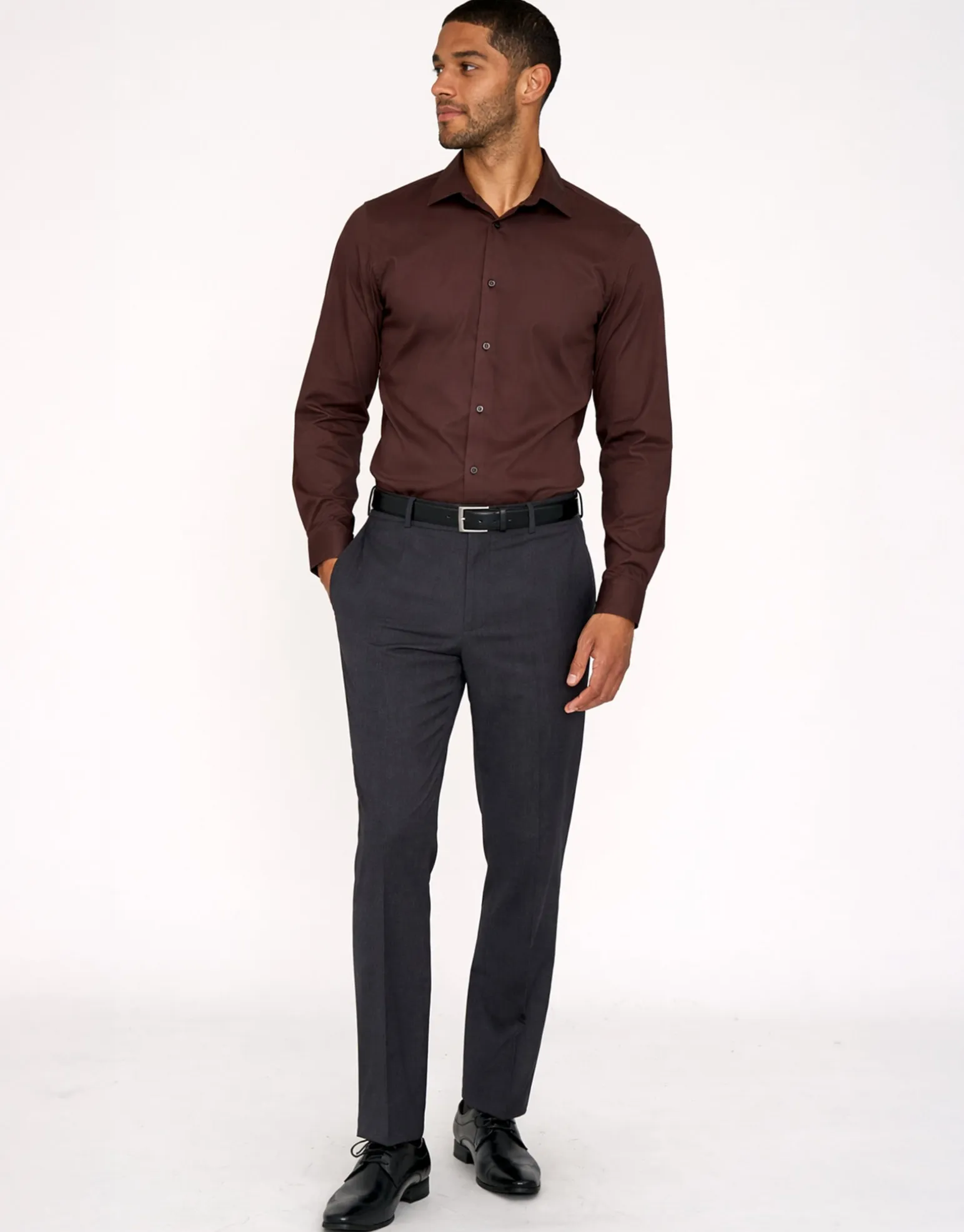 Easy Care Dress Shirt in Light Blue