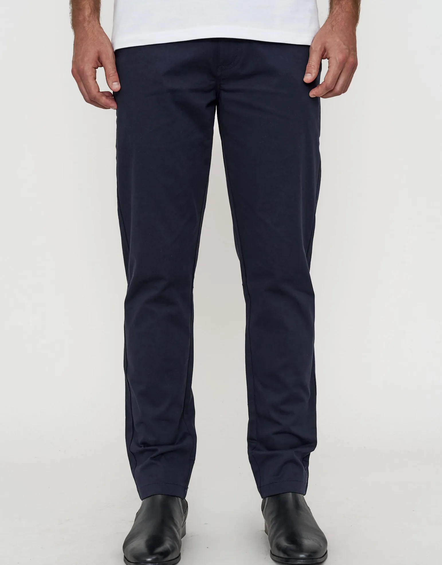 Echo Tapered Fit Chinos in Black