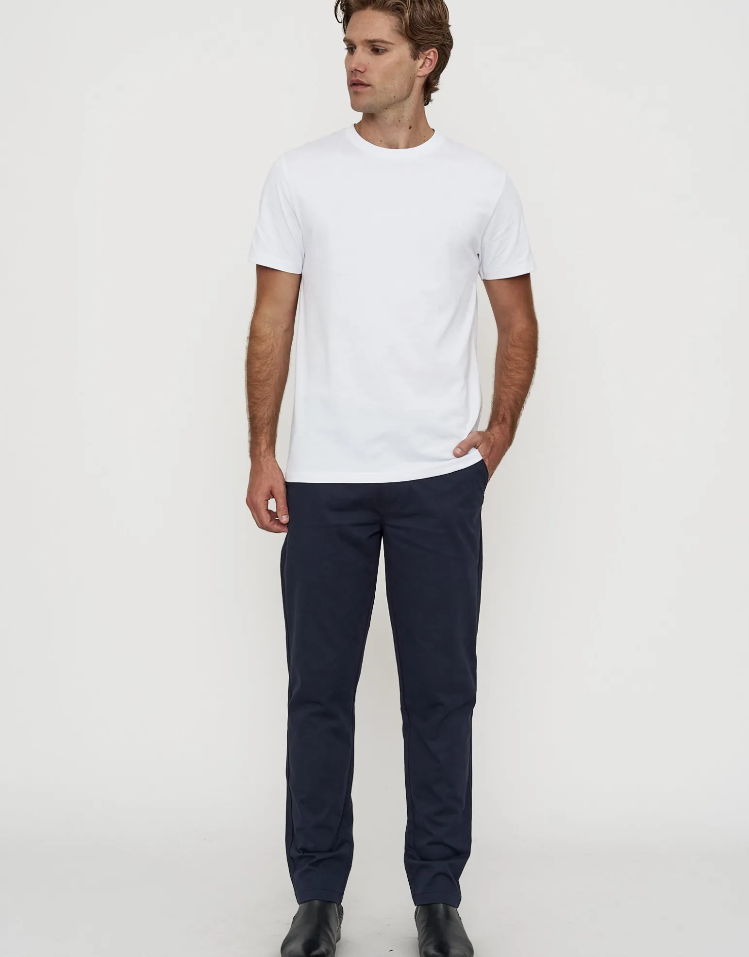 Echo Tapered Fit Chinos in Chocolate