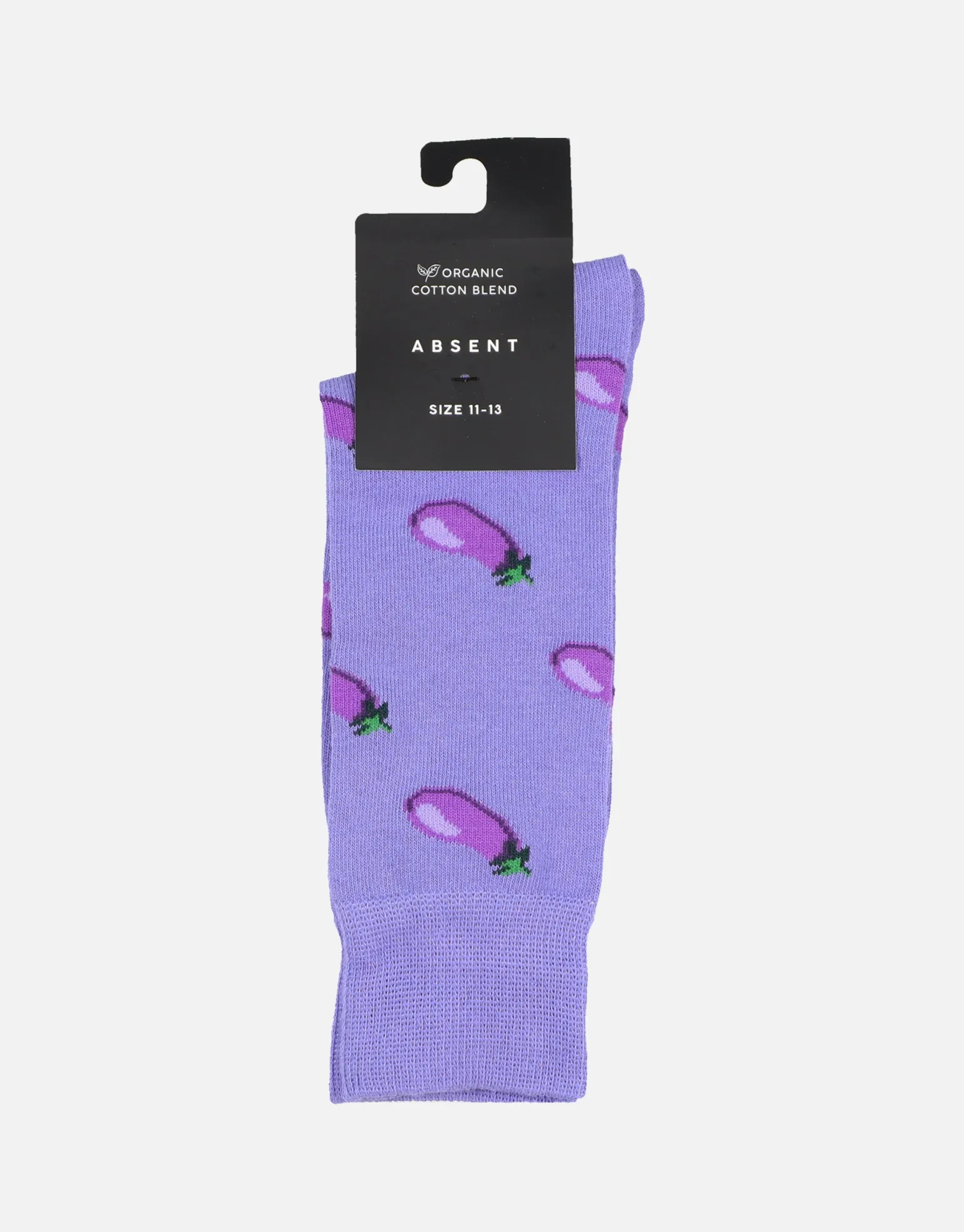 Egg Plant Pattern Dress Socks in Purple