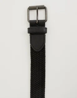 Elastic Woven Belt in Tan