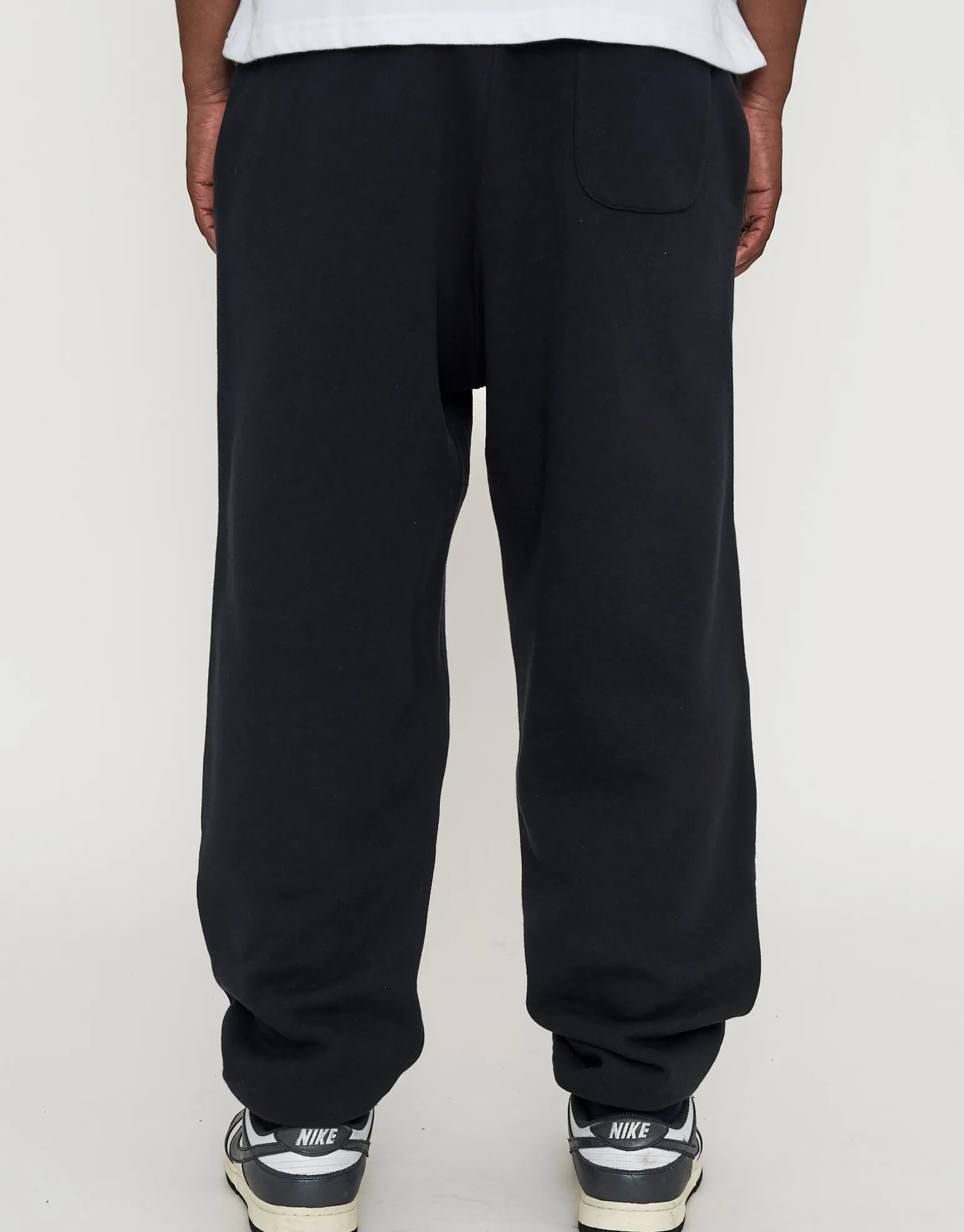 Essential Baggy Cuffed Track Pants in Grey Marle