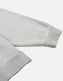 Essential Cropped Oversized Crew Neck Sweat in Brown