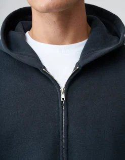 Essential Oversized Zip Up Hoodie in Washed Grey