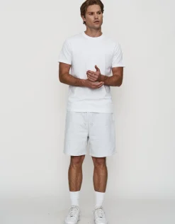 Essential Relaxed Fit Track Shorts in Black