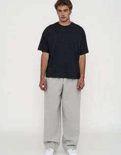 Essential Wide Track Pants in Slate