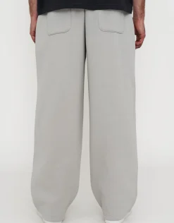 Essential Wide Track Pants in Slate