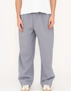 Essential Wide Track Pants in Slate